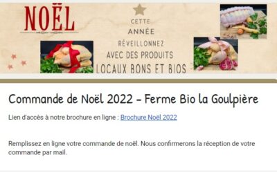 La Goulpière, commandes de Noël, Olonne-sur-Mer