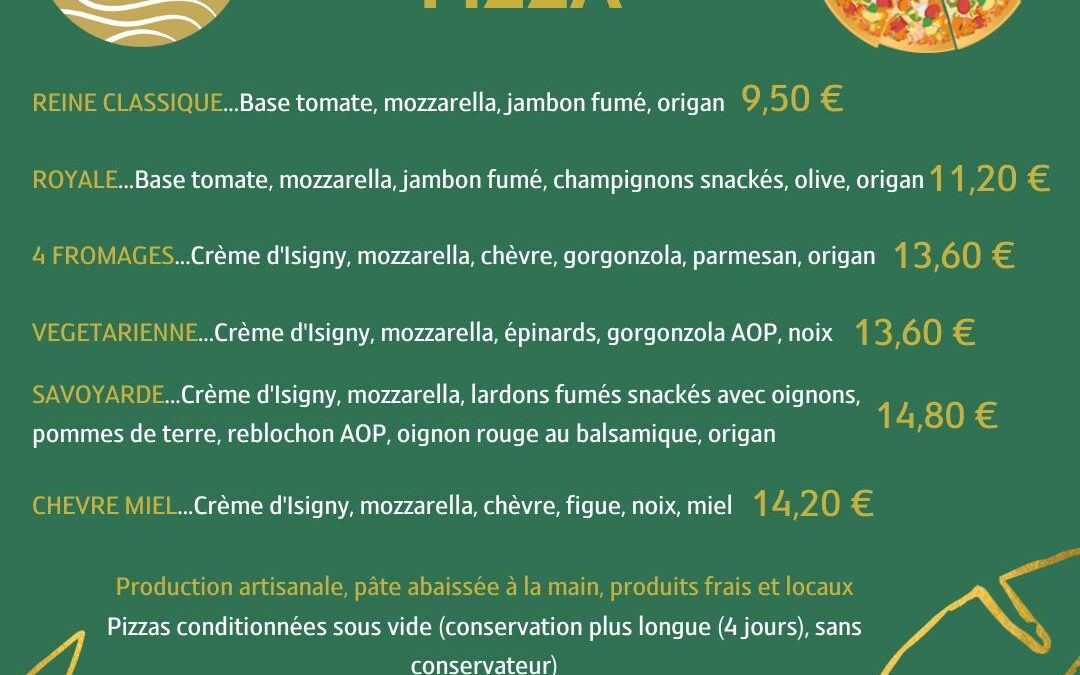 Le relais des producteurs, Pizza local ! Rocheserviere