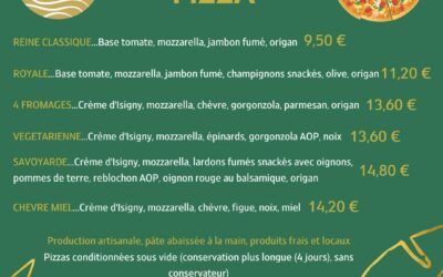 Le relais des producteurs, Pizza local ! Rocheserviere