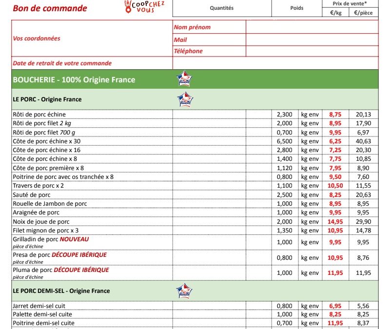 Magasin à la Ferme – La Vallée de la Vie – Maché