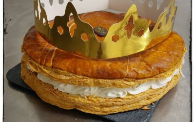 La Bel’glace, galette glacée vanille et coulis de caramel. Saint-Christophe-du-Ligneron