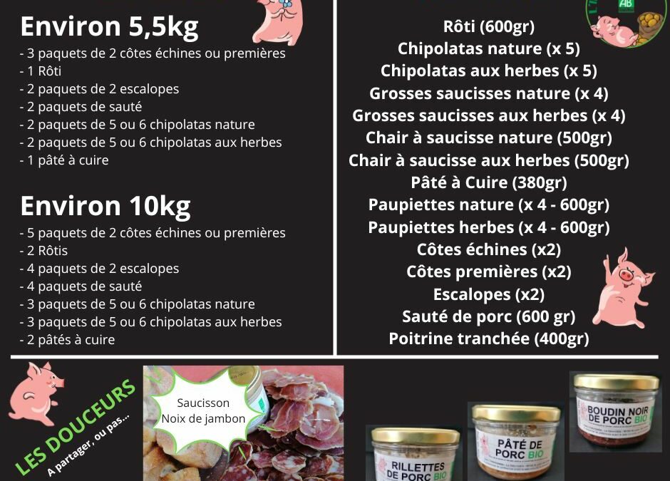 Porc Bio, L’Indomptable, St Julien des Landes