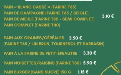 Le Relais des Producteurs, Pain, Rocheservière