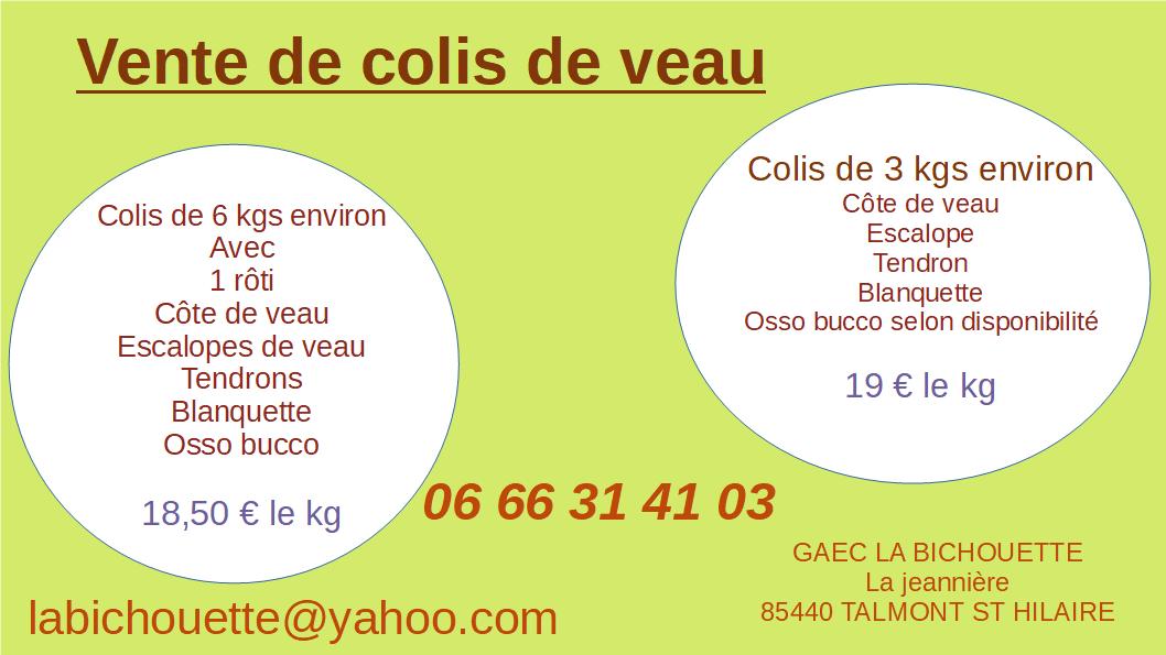 Colis, GAEC La bichouette Ferme Bio, Saint-Hilaire-de-Talmont