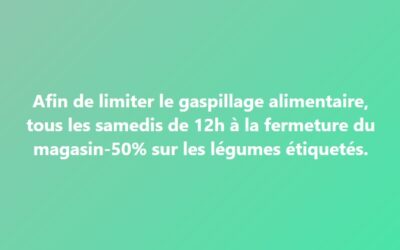 Anti gaspi, panier fermier, Fontenay le Comte