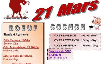 Colis Viande, l’hirondelle des Rosiers , Apremont
