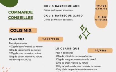 Pouzauge, colis viande, la ferme de chez nous.