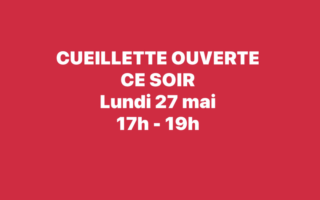 Chauché, fruits, À la Cueillette , ce soir