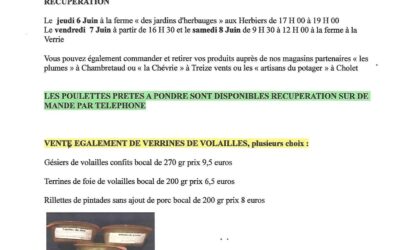La Verrie, poulet, la Chapotiere.