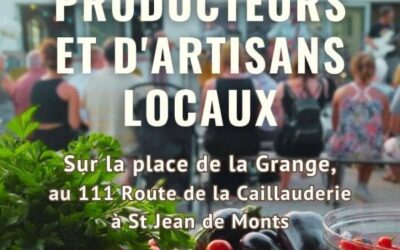 Saint-Jean de Monts, Marché de producteur et artisans.