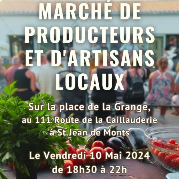 Saint-Jean de Monts, Marché de producteur et artisans.