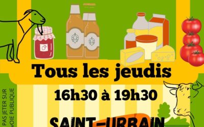 Saint-Urbain, Marché , tout les jeudis.