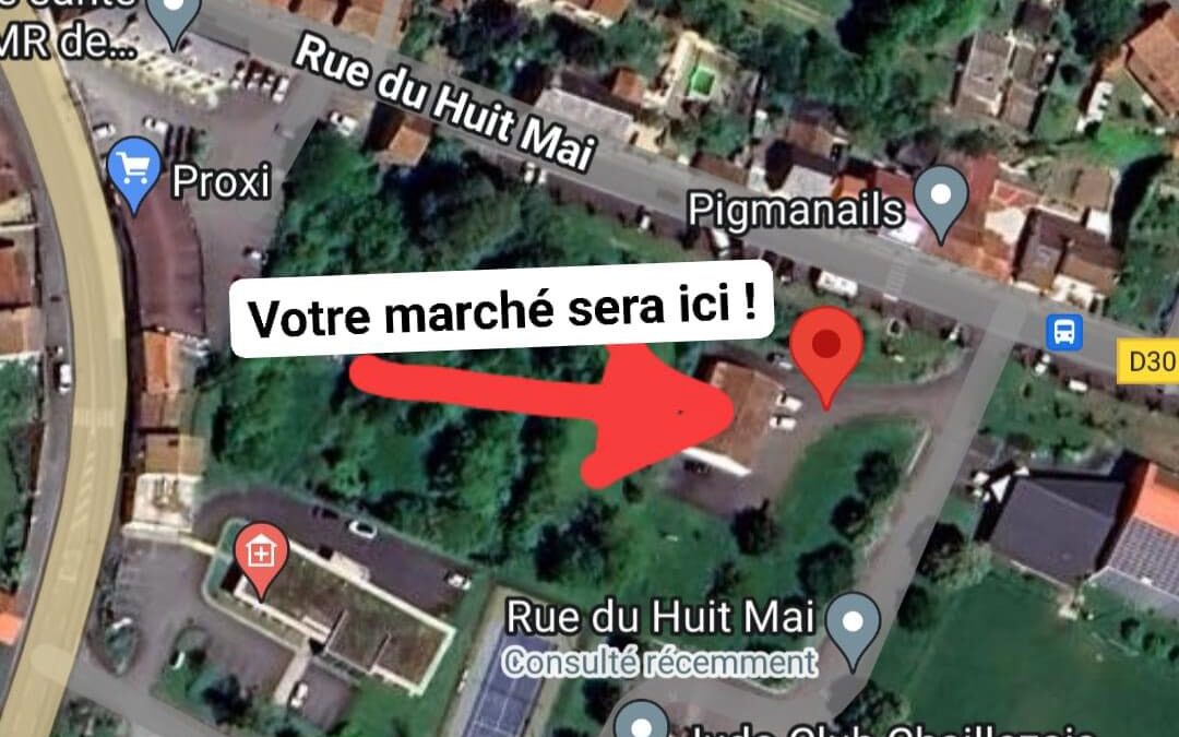 Chaillé-les Marais, marché de producteur
