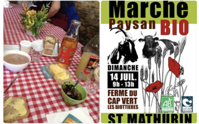 Saint Mathurin, petit Dej , ferme du cap vert, 14 Juillet